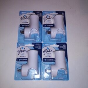 Set of 4 Glade Plug Ins Warmer New